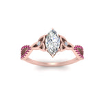 Load image into Gallery viewer, entwined-celtic-marquise-cut-love-knot-pink-sapphire-engagement-ring-in-rose-gold-FD9306MQRGSADRPI-NL-RG
