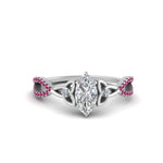 Load image into Gallery viewer, entwined-celtic-marquise-cut-love-knot-pink-sapphire-engagement-ring-in-white-gold-FD9306MQRGSADRPI-NL-WG