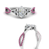 Load image into Gallery viewer, entwined-celtic-marquise-cut-love-knot-pink-sapphire-engagement-ring-in-white-gold-FD9306MQRGSADRPI-NL-WG