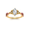 Load image into Gallery viewer, entwined-celtic-marquise-cut-love-knot-pink-sapphire-engagement-ring-in-yellow-gold-FD9306MQRGSADRPI-NL-YG