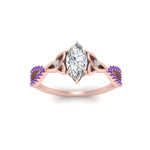 Load image into Gallery viewer, entwined-celtic-marquise-cut-love-knot-purple-topaz-engagement-ring-in-rose-gold-FD9306MQRGVITO-NL-RG
