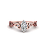 Load image into Gallery viewer, entwined-celtic-marquise-cut-love-knot-ruby-engagement-ring-in-rose-gold-FD9306MQRGRUDR-NL-RG