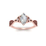 Load image into Gallery viewer, entwined-celtic-marquise-cut-love-knot-ruby-engagement-ring-in-rose-gold-FD9306MQRGRUDR-NL-RG

