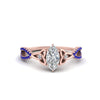 Load image into Gallery viewer, entwined-celtic-marquise-cut-love-knot-sapphire-engagement-ring-in-rose-gold-FD9306MQRGSABL-NL-RG