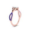 Load image into Gallery viewer, entwined-celtic-marquise-cut-love-knot-sapphire-engagement-ring-in-rose-gold-FD9306MQRGSABL-NL-RG