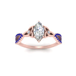 Load image into Gallery viewer, entwined-celtic-marquise-cut-love-knot-sapphire-engagement-ring-in-rose-gold-FD9306MQRGSABL-NL-RG
