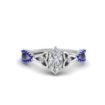 Load image into Gallery viewer, entwined-celtic-marquise-cut-love-knot-sapphire-engagement-ring-in-white-gold-FD9306MQRGSABL-NL-WG