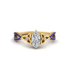 Load image into Gallery viewer, entwined-celtic-marquise-cut-love-knot-sapphire-engagement-ring-in-yellow-gold-FD9306MQRGSABL-NL-YG