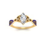 Load image into Gallery viewer, entwined-celtic-marquise-cut-love-knot-sapphire-engagement-ring-in-yellow-gold-FD9306MQRGSABL-NL-YG

