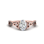 Load image into Gallery viewer, entwined-celtic-oval-shaped-love-knot-black-diamond-engagement-ring-in-rose-gold-FD9306OVRGBLACK-NL-RG
