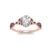Load image into Gallery viewer, entwined-celtic-oval-shaped-love-knot-black-diamond-engagement-ring-in-rose-gold-FD9306OVRGBLACK-NL-RG