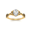 Load image into Gallery viewer, entwined-celtic-oval-shaped-love-knot-black-diamond-engagement-ring-in-yellow-gold-FD9306OVRGBLACK-NL-YG