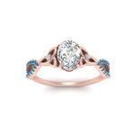 Load image into Gallery viewer, entwined-celtic-oval-shaped-love-knot-blue-topaz-engagement-ring-in-rose-gold-FD9306OVRGICBLTO-NL-RG
