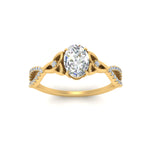 Load image into Gallery viewer, entwined-celtic-oval-shaped-love-knot-diamond-engagement-ring-in-yellow-gold-FD9306OVR-NL-YG

