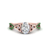 Load image into Gallery viewer, entwined-celtic-oval-shaped-love-knot-emerald-engagement-ring-in-rose-gold-FD9306OVRGEMGR-NL-RG