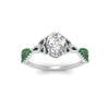Load image into Gallery viewer, entwined-celtic-oval-shaped-love-knot-emerald-engagement-ring-in-white-gold-FD9306OVRGEMGR-NL-WG