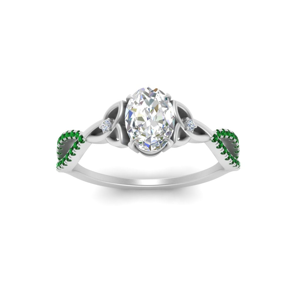 entwined-celtic-oval-shaped-love-knot-emerald-engagement-ring-in-white-gold-FD9306OVRGEMGR-NL-WG