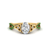 Load image into Gallery viewer, entwined-celtic-oval-shaped-love-knot-emerald-engagement-ring-in-yellow-gold-FD9306OVRGEMGR-NL-YG