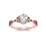 Load image into Gallery viewer, entwined-celtic-oval-shaped-love-knot-pink-sapphire-engagement-ring-in-rose-gold-FD9306OVRGSADRPI-NL-RG

