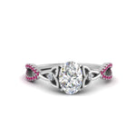 Load image into Gallery viewer, entwined-celtic-oval-shaped-love-knot-pink-sapphire-engagement-ring-in-white-gold-FD9306OVRGSADRPI-NL-WG

