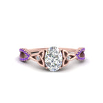Load image into Gallery viewer, entwined-celtic-oval-shaped-love-knot-purple-topaz-engagement-ring-in-rose-gold-FD9306OVRGVITO-NL-RG
