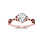 Load image into Gallery viewer, entwined-celtic-oval-shaped-love-knot-ruby-engagement-ring-in-rose-gold-FD9306OVRGRUDR-NL-RG
