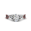 Load image into Gallery viewer, entwined-celtic-oval-shaped-love-knot-ruby-engagement-ring-in-white-gold-FD9306OVRGRUDR-NL-WG