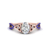 Load image into Gallery viewer, entwined-celtic-oval-shaped-love-knot-sapphire-engagement-ring-in-rose-gold-FD9306OVRGSABL-NL-RG