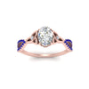Load image into Gallery viewer, entwined-celtic-oval-shaped-love-knot-sapphire-engagement-ring-in-rose-gold-FD9306OVRGSABL-NL-RG