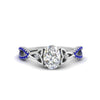 Load image into Gallery viewer, entwined-celtic-oval-shaped-love-knot-sapphire-engagement-ring-in-white-gold-FD9306OVRGSABL-NL-WG