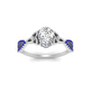Load image into Gallery viewer, entwined-celtic-oval-shaped-love-knot-sapphire-engagement-ring-in-white-gold-FD9306OVRGSABL-NL-WG