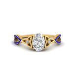 Load image into Gallery viewer, entwined-celtic-oval-shaped-love-knot-sapphire-engagement-ring-in-yellow-gold-FD9306OVRGSABL-NL-YG
