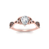 Load image into Gallery viewer, entwined-celtic-pear-shaped-love-knot-black-diamond-engagement-ring-in-rose-gold-FD9306PERGBLACK-NL-RG