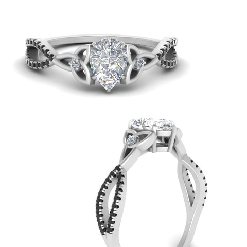 entwined-celtic-pear-shaped-love-knot-black-diamond-engagement-ring-in-white-gold-FD9306PERGBLACK-NL-WG