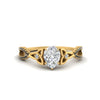Load image into Gallery viewer, entwined-celtic-pear-shaped-love-knot-black-diamond-engagement-ring-in-yellow-gold-FD9306PERGBLACK-NL-YG