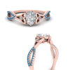 Load image into Gallery viewer, entwined-celtic-pear-shaped-love-knot-blue-topaz-engagement-ring-in-rose-gold-FD9306PERGICBLTO-NL-RG