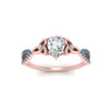 Load image into Gallery viewer, entwined-celtic-pear-shaped-love-knot-blue-topaz-engagement-ring-in-rose-gold-FD9306PERGICBLTO-NL-RG