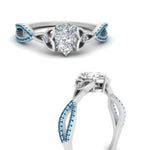 Load image into Gallery viewer, entwined-celtic-pear-shaped-love-knot-blue-topaz-engagement-ring-in-white-gold-FD9306PERGICBLTO-NL-WG
