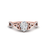 Load image into Gallery viewer, entwined-celtic-pear-shaped-love-knot-diamond-engagement-ring-in-rose-gold-FD9306PER-NL-RG
