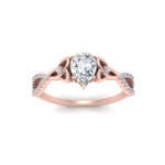 Load image into Gallery viewer, entwined-celtic-pear-shaped-love-knot-diamond-engagement-ring-in-rose-gold-FD9306PER-NL-RG

