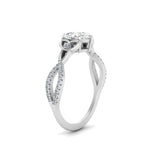 Load image into Gallery viewer, entwined-celtic-pear-shaped-love-knot-diamond-engagement-ring-in-white-gold-FD9306PER-NL-WG
