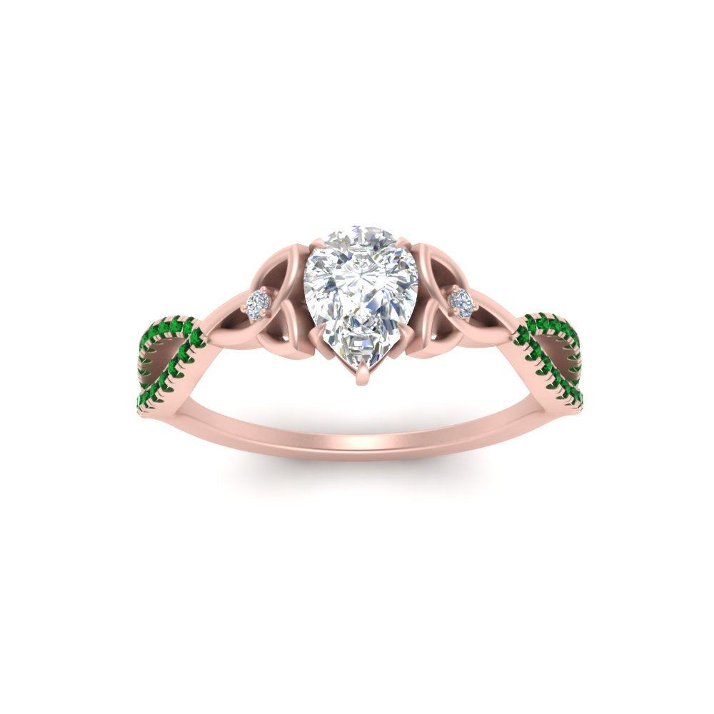 entwined-celtic-pear-shaped-love-knot-emerald-engagement-ring-in-rose-gold-FD9306PERGEMGR-NL-RG