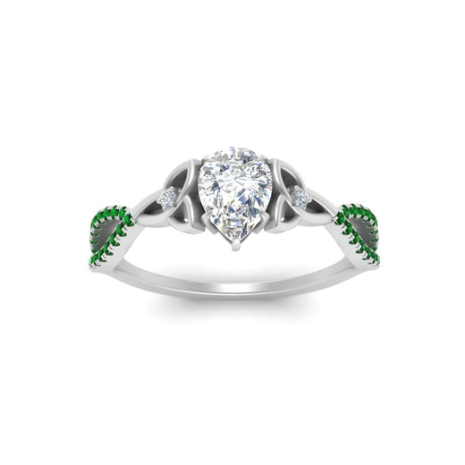 entwined-celtic-pear-shaped-love-knot-emerald-engagement-ring-in-white-gold-FD9306PERGEMGR-NL-WG