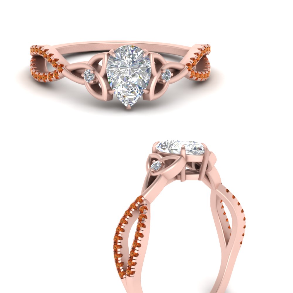 entwined-celtic-pear-shaped-love-knot-orange-sapphire-engagement-ring-in-rose-gold-FD9306PERGSAOR-NL-RG