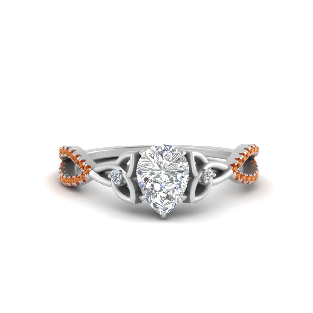 entwined-celtic-pear-shaped-love-knot-orange-sapphire-engagement-ring-in-white-gold-FD9306PERGSAOR-NL-WG