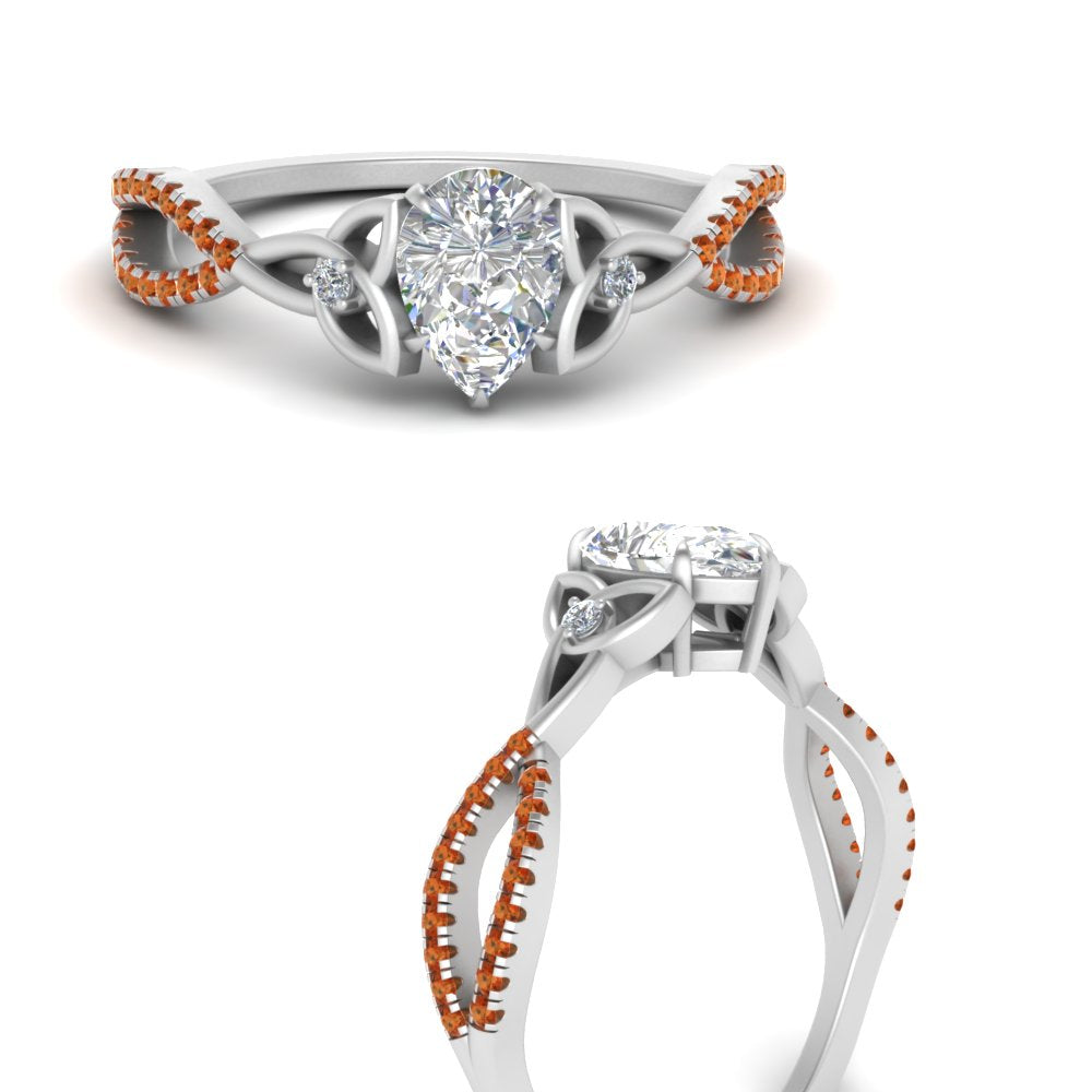 entwined-celtic-pear-shaped-love-knot-orange-sapphire-engagement-ring-in-white-gold-FD9306PERGSAOR-NL-WG