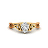 Load image into Gallery viewer, entwined-celtic-pear-shaped-love-knot-orange-sapphire-engagement-ring-in-yellow-gold-FD9306PERGSAOR-NL-YG