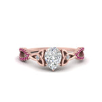 Load image into Gallery viewer, entwined-celtic-pear-shaped-love-knot-pink-sapphire-engagement-ring-in-rose-gold-FD9306PERGSADRPI-NL-RG
