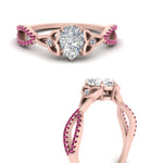 Load image into Gallery viewer, entwined-celtic-pear-shaped-love-knot-pink-sapphire-engagement-ring-in-rose-gold-FD9306PERGSADRPI-NL-RG

