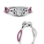 Load image into Gallery viewer, entwined-celtic-pear-shaped-love-knot-pink-sapphire-engagement-ring-in-white-gold-FD9306PERGSADRPI-NL-WG
